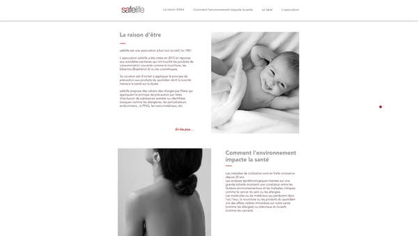 Screenshot of the Save Life website