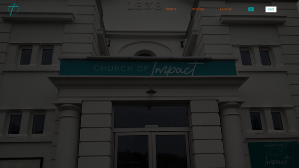 Screenshot of the Church of Impact website