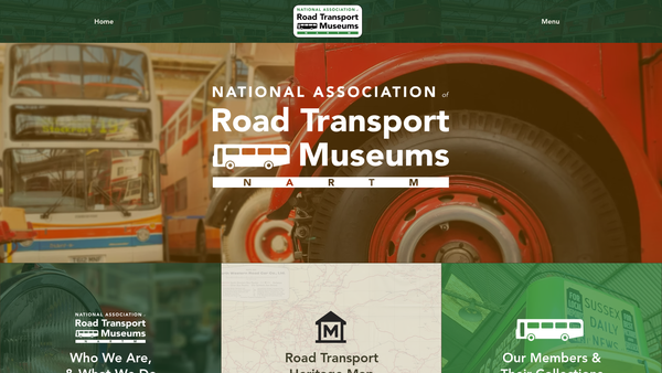 Screenshot of the Nartm website