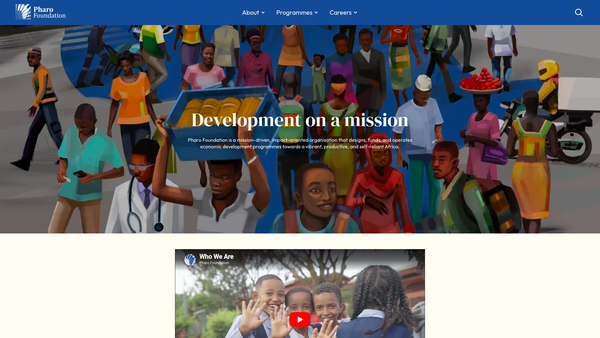 Screenshot of the Pharo Foundation website