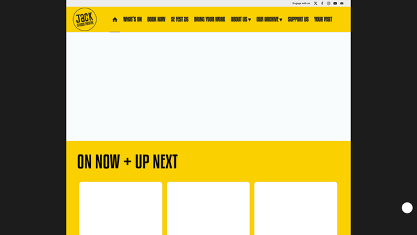 Screenshot of the The Brockley Jack Theatre Ltd website