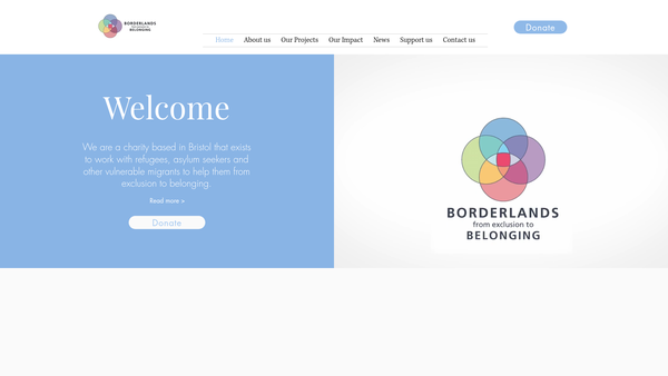Screenshot of the Borderlands (South West) Ltd website