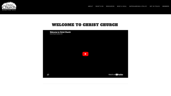 Screenshot of the The Parochial Church Council Of The Ecclesiastical Parish Of Christ Church Surbiton Hill With Emmanuel, Tolworth website