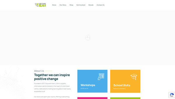 Screenshot of the Discover Islam Luton website