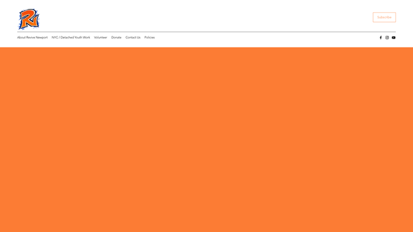 Screenshot of the Revive Newport website