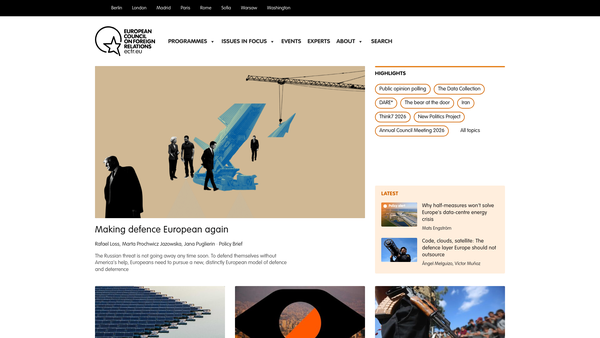 Screenshot of the Ecfr website