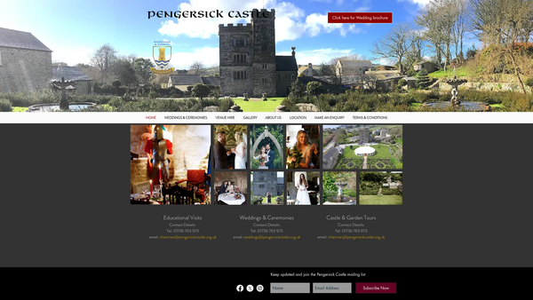 Screenshot of the Pengersick Historic & Education Trust website