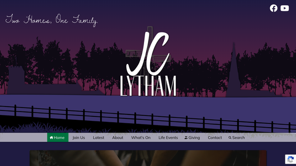 Screenshot of the Lytham St Cuthberts Parochial Church Council website