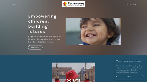 Screenshot of the Pachawawas - Children Of The Earth website
