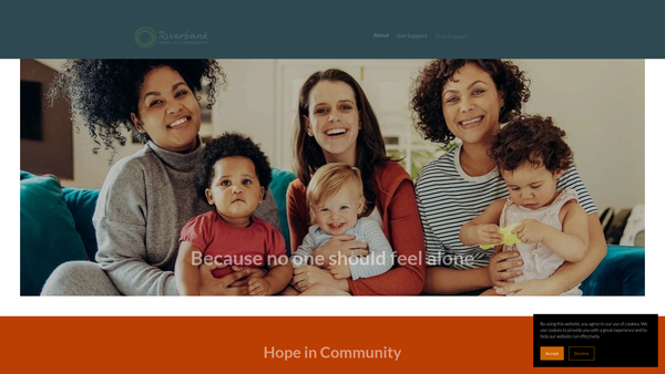 Screenshot of the Riverbank Trust website