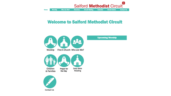 Screenshot of the Salford Methodist Circuit website