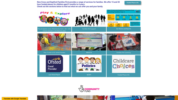 Screenshot of the St James And New Cross Gateway Trust Ltd website