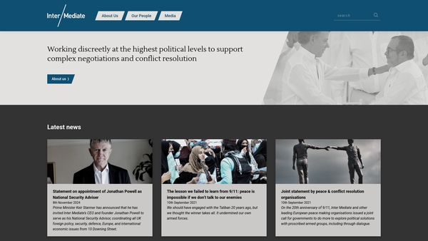 Screenshot of the Im01 Limited website