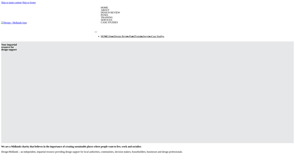 Screenshot of the Design Midlands Limited website