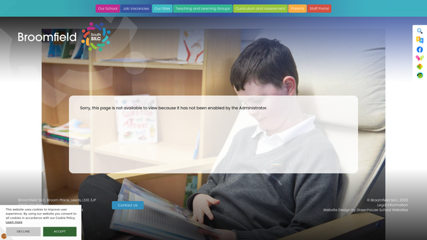 Screenshot of the Friends Of Broomfield South Silc website