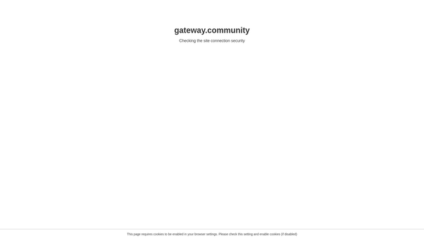 Screenshot of the Gateway Waterside website