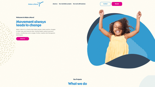 Screenshot of the Make A Move website