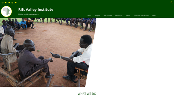 Screenshot of the Rift Valley Research Limited website