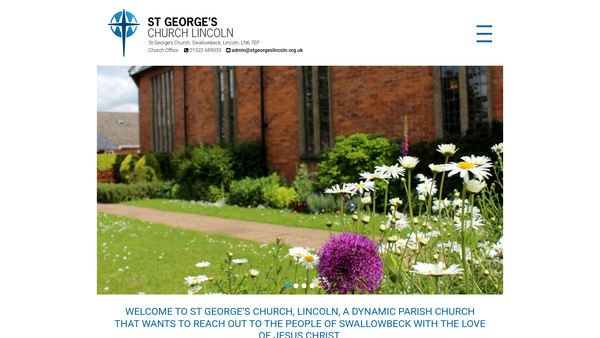 Screenshot of the The Parochial Church Council Of St George's Swallowbeck website