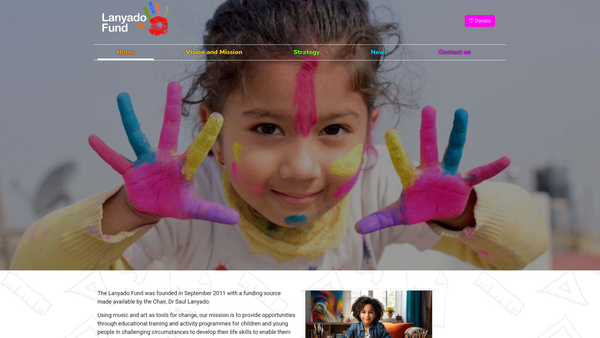 Screenshot of the Lanyado Fund website