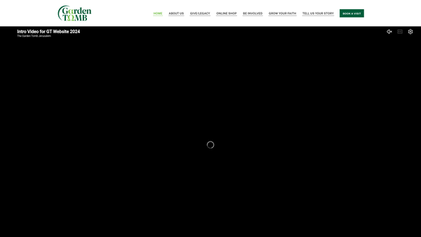 Screenshot of the The Garden Tomb (Jerusalem) Association website