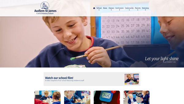 Screenshot of the Friends Of Audlem School Association (Fasa) website