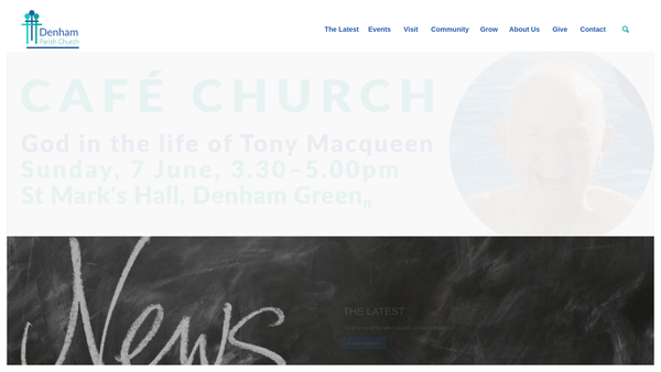 Screenshot of the The Parochial Church Council Of The Ecclesiastical Parish Of St Mary The Virgin, Denham website