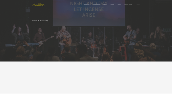 Screenshot of the Freshfire Trust website