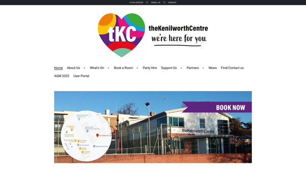 Screenshot of the Thekenilworthcentre website