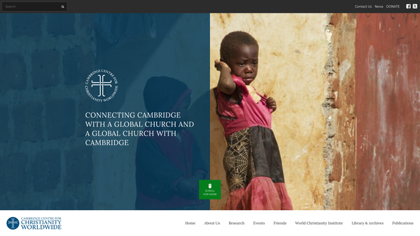 Screenshot of the The Henry Martyn Trust website