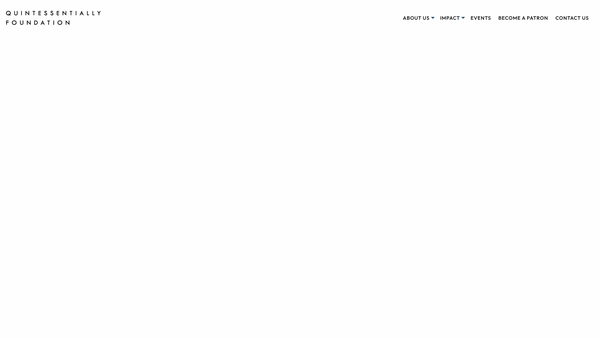 Screenshot of the Quintessentially Foundation website