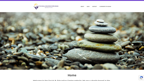 Screenshot of the Social And Education Centre (Birmingham) website