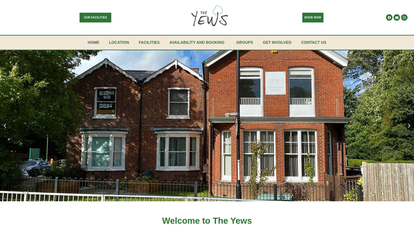 Screenshot of the The Yews (Haywards Heath) Community Partnership website