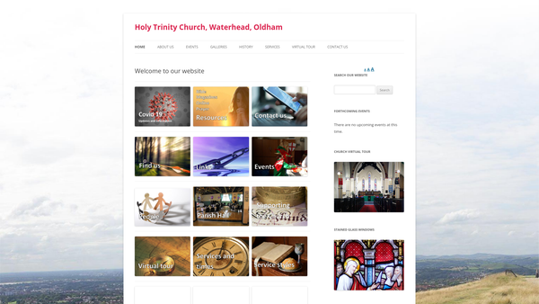 Screenshot of the The Parochial Church Council Of The Ecclesiastical Parish Of Holy Trinity, Waterhead website