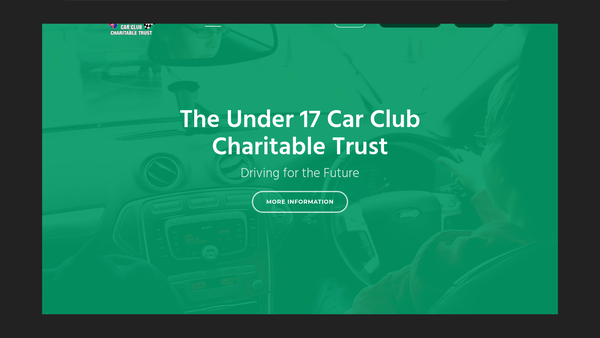 Screenshot of the The Under 17 Car Club Charitable Trust website