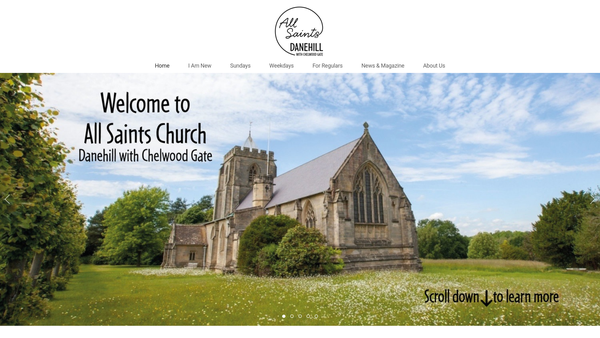 Screenshot of the The Parochial Church Council Of The Ecclesiastical Parish Of Danehill website