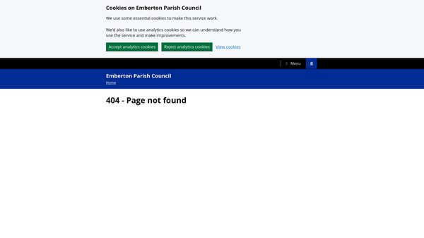 Screenshot of the Friends Of All Saints Church, Emberton website