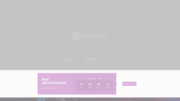 Screenshot of the The Redeemed Christian Church Of God The King's Court website