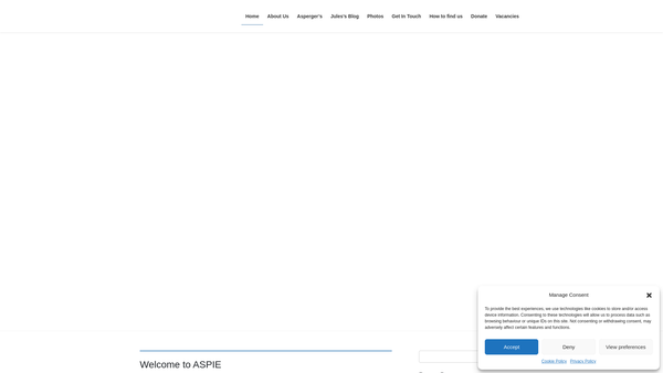Screenshot of the Aspie Limited website