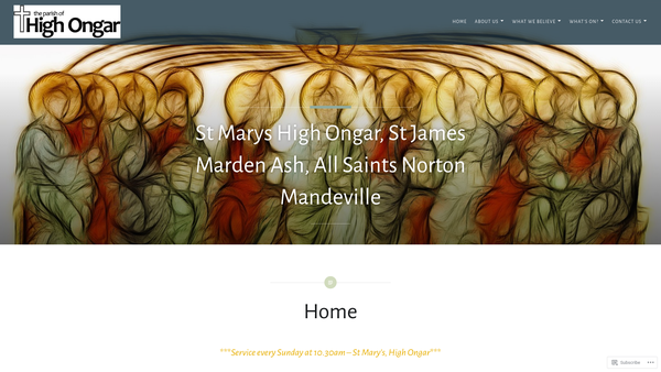 Screenshot of the Parochial Church Council Of The Ecclesiastical Parish Of High Ongar website