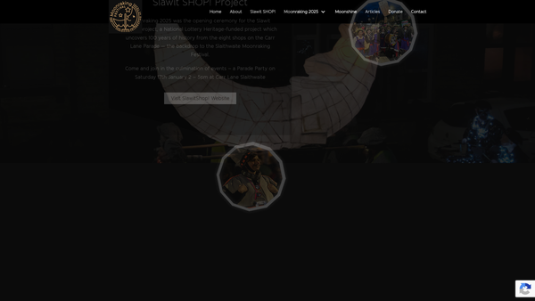 Screenshot of the Slaithwaite Moonraking Festival website