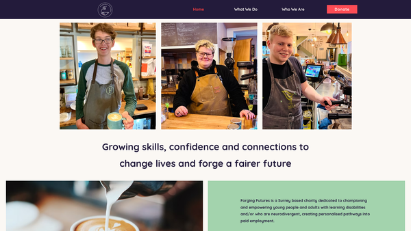 Screenshot of the The Hurstcote Charitable Foundation website