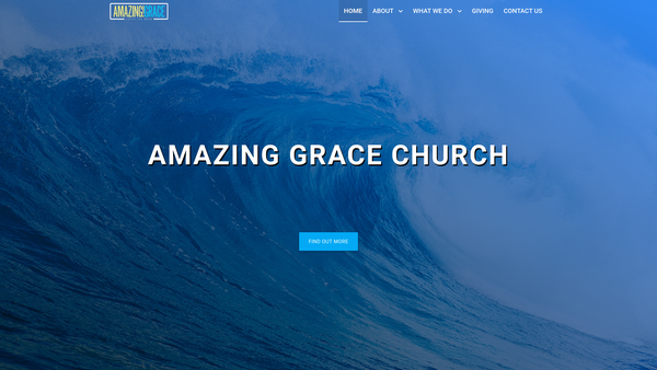 Screenshot of the Amazing Grace - Teesside website