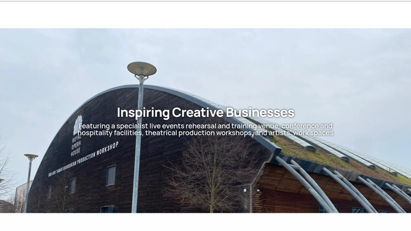 Screenshot of the High House Production Park Limited website