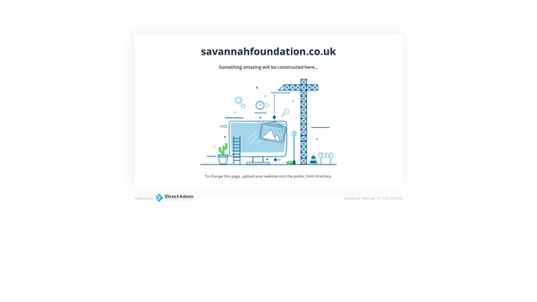 Screenshot of the Savannah Development Foundation Ltd website