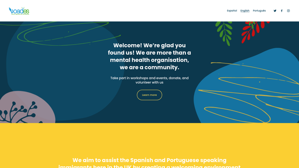 Screenshot of the El Telefono De La Esperanza website