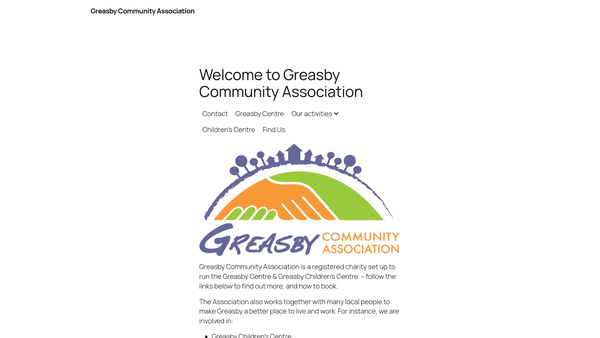 Screenshot of the Greasby Community Association website
