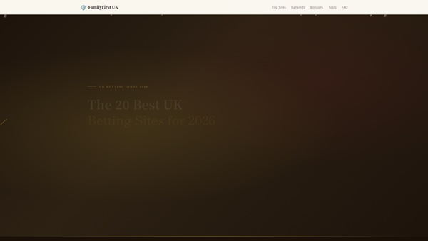 Screenshot of the Family First UK website