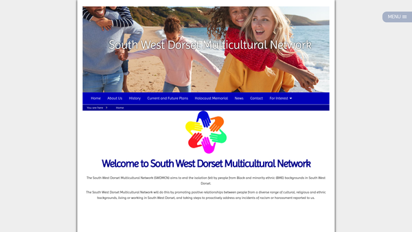 Screenshot of the South West Dorset Multicultural Network website