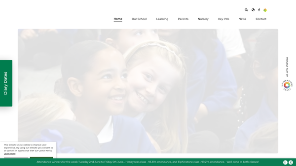 Screenshot of the Friends Of Priory Rise website